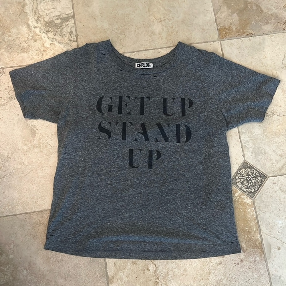 CHRLDR T-shirt With Cut-Outs